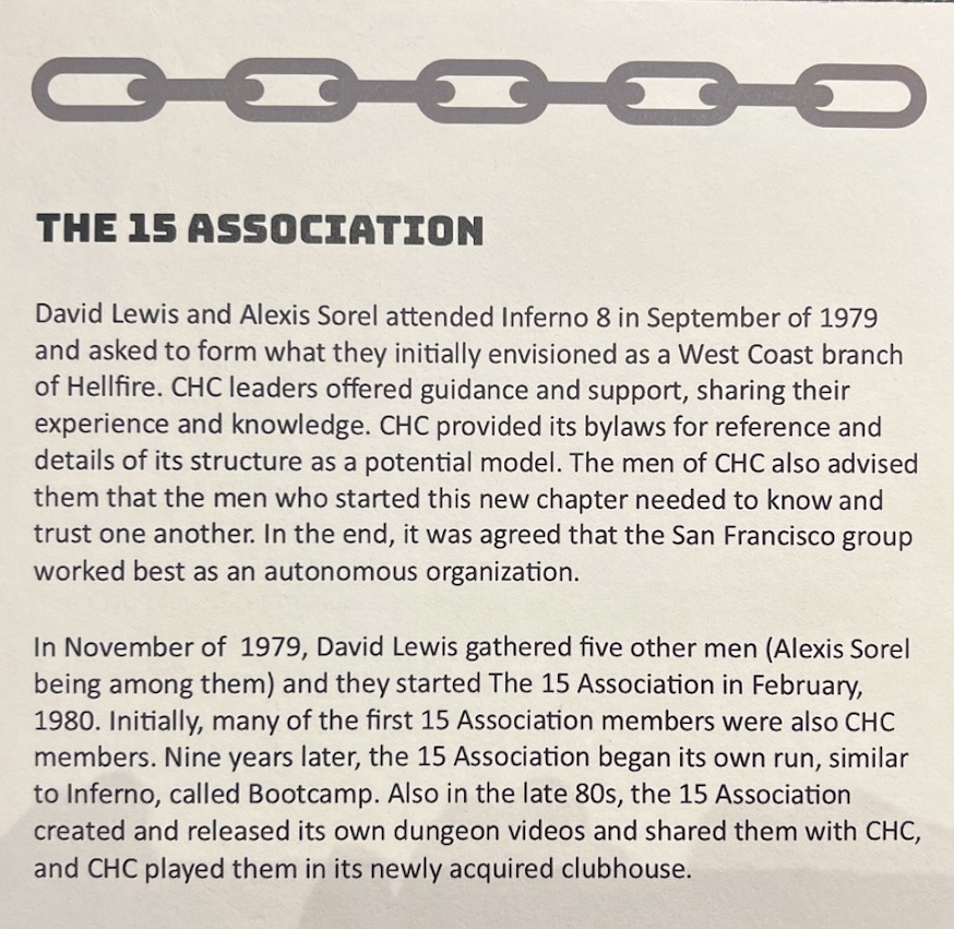 Origin Story of The 15 Association